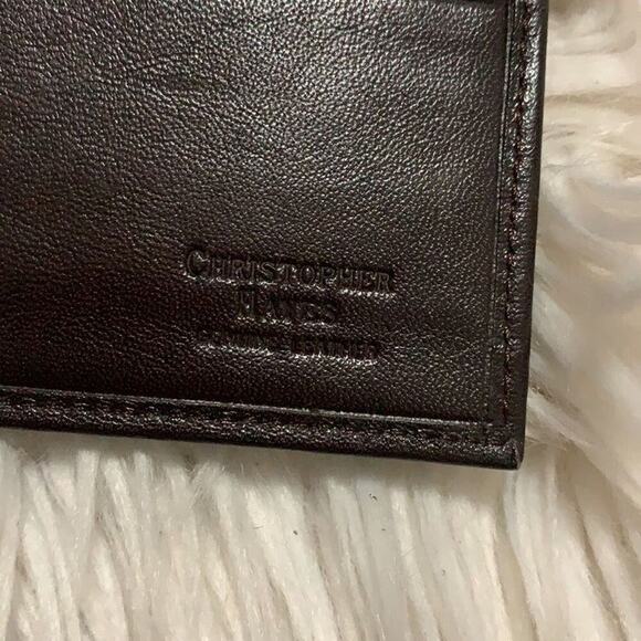 NWOT CHRISTOPHER BATES GENUINE LEATHER 11 COMPARTMENTS WALLET - Picture 3 of 5